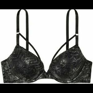 Victoria’s Secret Add-2-Cups Black Lace Bra